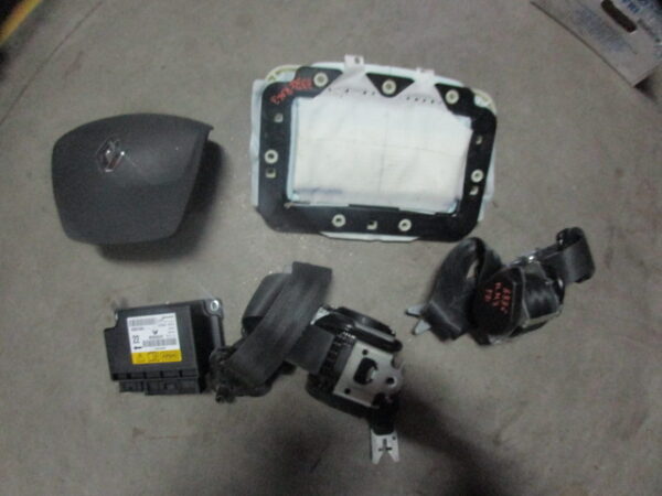 Kit Airbags RENAULT MEGANE 3 PHASE 1 2010 1.5DCI 110CV 5P PRETO PRETO