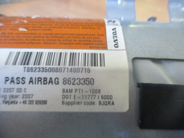 Airbag passageiro VOLVO S40 2007