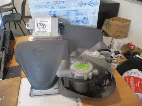 Kit Airbags KIA RIO 2 FASE 1 2006 1.5CRDI 110CV 5P CINZA SEM TABLIER