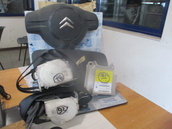 Kit Airbags CITROEN C1 1 FASE 1 2006 1.0I 70CV 3P CINZENTO SEM TABLIER